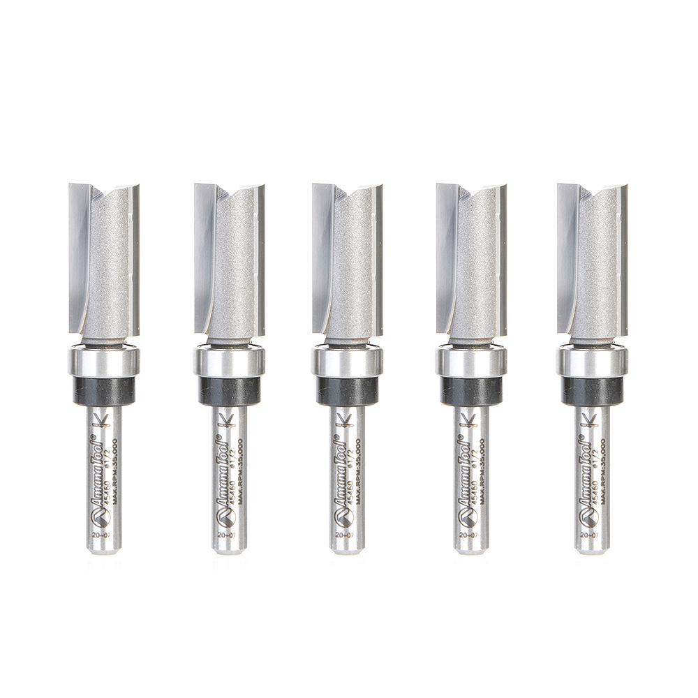 AMANA 45460-5 5 PC PLUNGE 1/2 DIA X1/4 SHANK