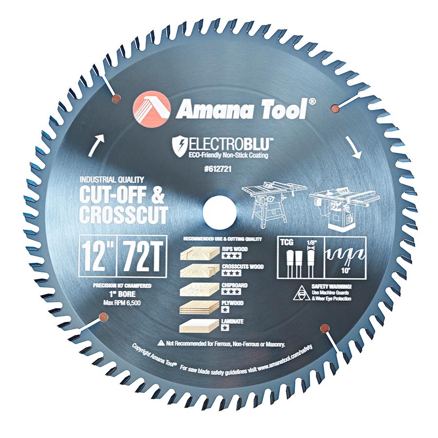 AMANA 612721C 12"/72T CROSS-CUT T.C.G GRIND