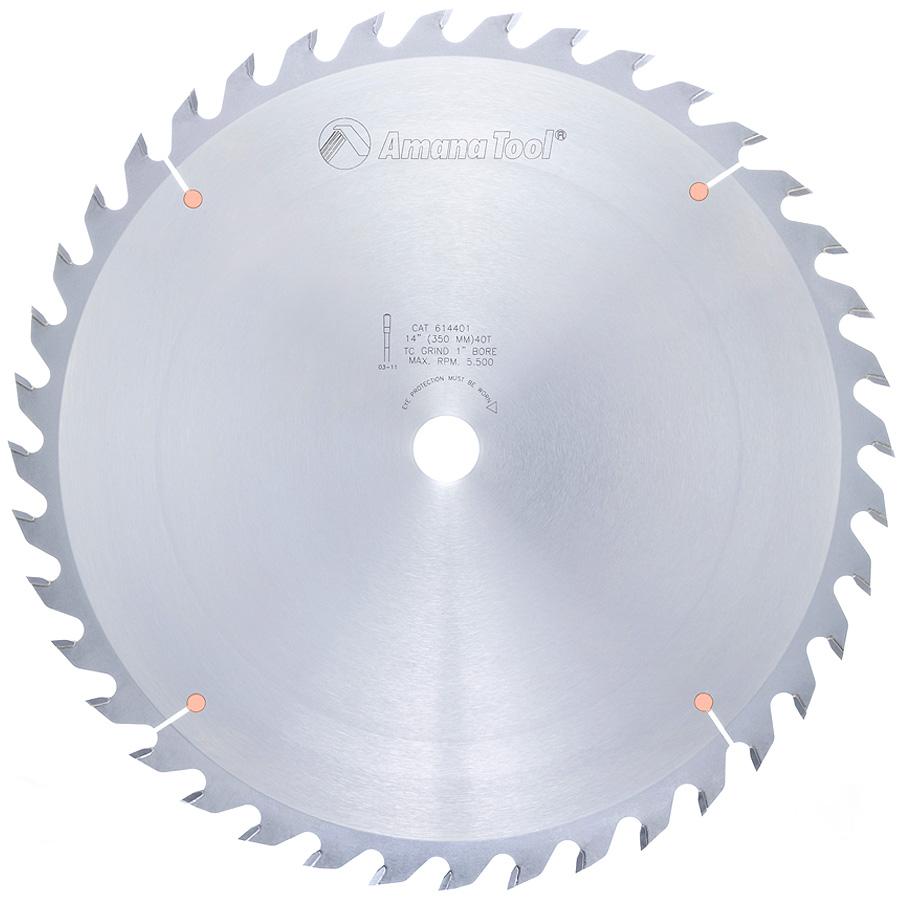 AMANA 614401 14"/40T GLUE LINE RIP TCG 1"