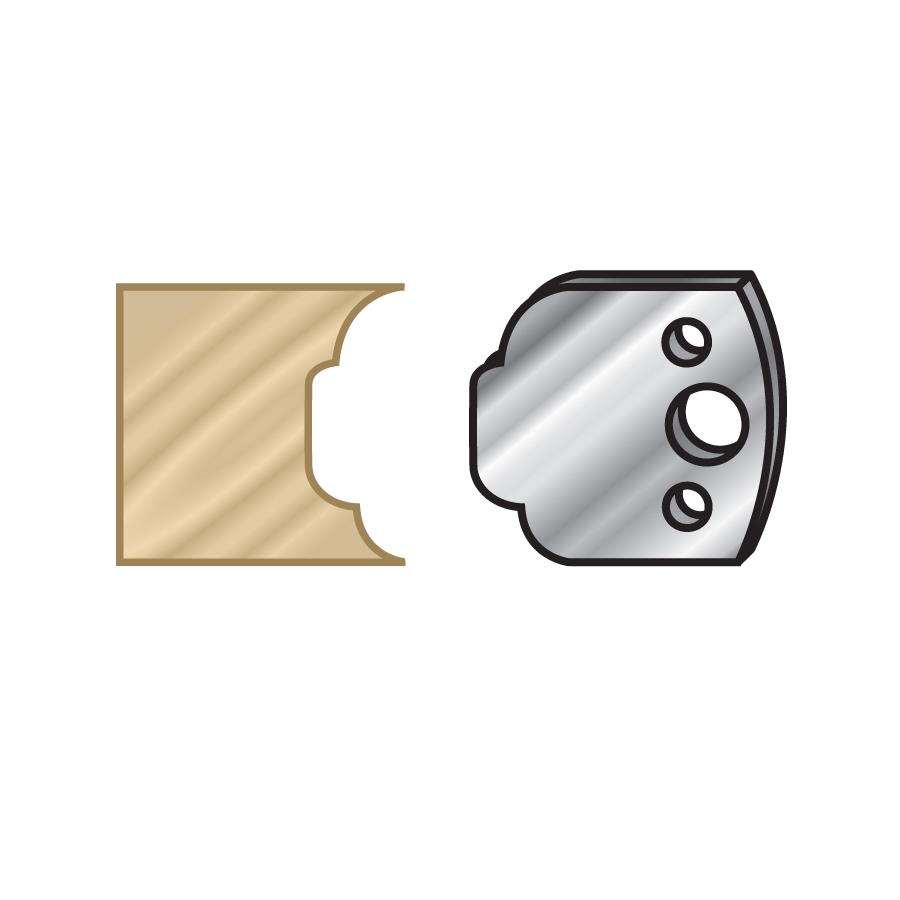 AMANA 64F023 PAIR 40MM SHAPER KNIVES #F23