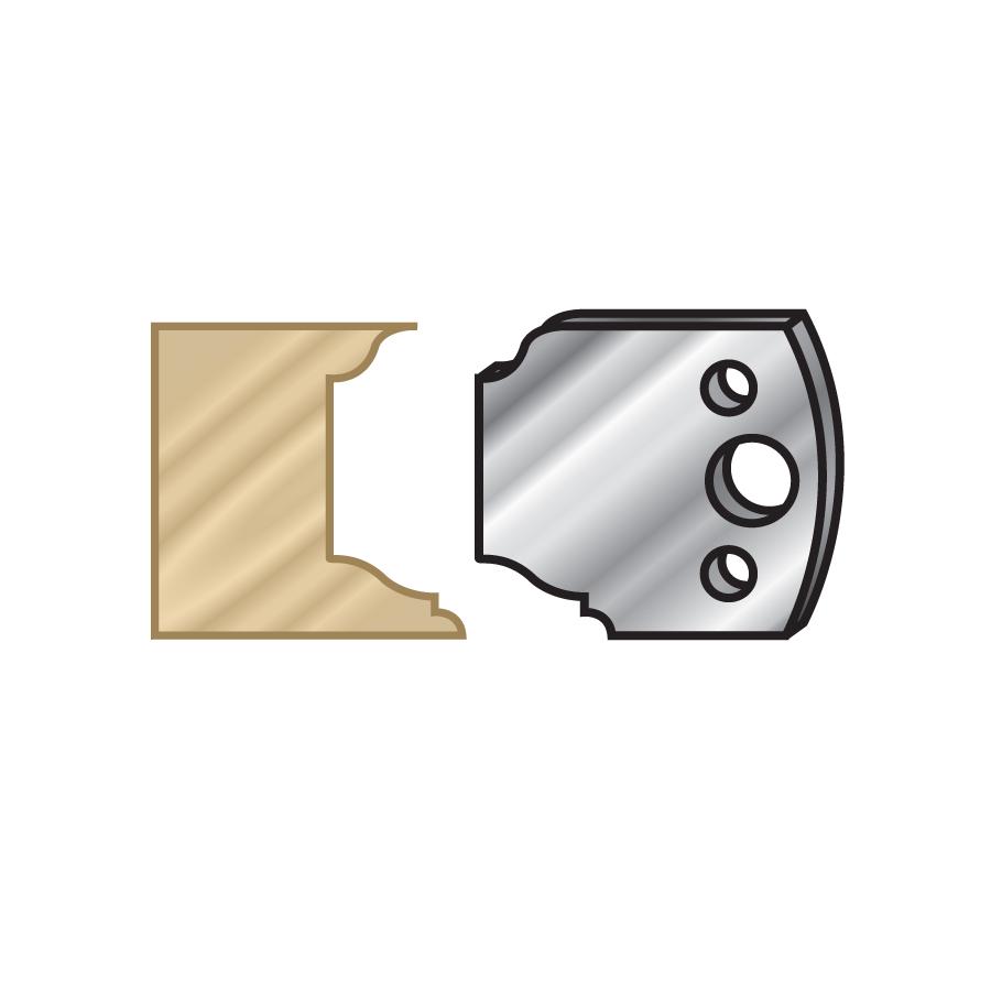 AMANA 64F079 PAIR 40MM SHAPER KNIFES #F79