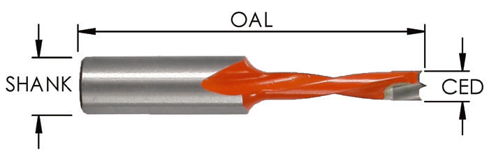 BRAD POINT (LEFT-HAND) – 57MM OAL
