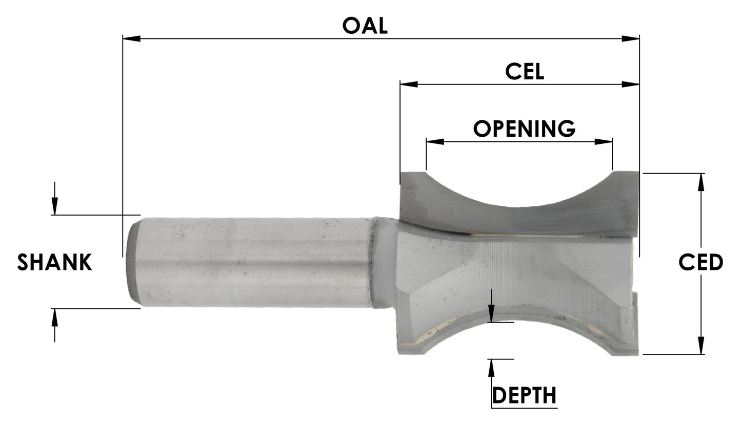 OVAL EDGE (HALF-BULL NOSE)