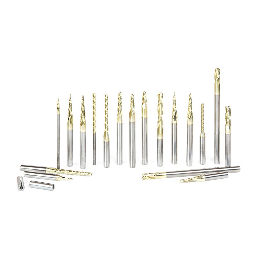 AMANA AMS-143 18PC 3D, CARVING CNC ZrN SET