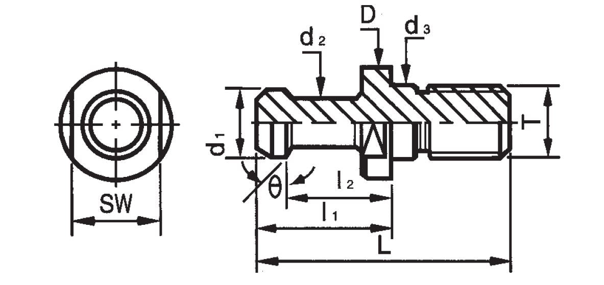 PULL STUDS (RETENTION KNOBS) FOR CNC ROUTERS