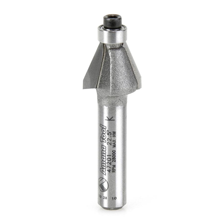 AMANA 47201 BEVEL BIT 22 DEGREE 1/4 SHANK