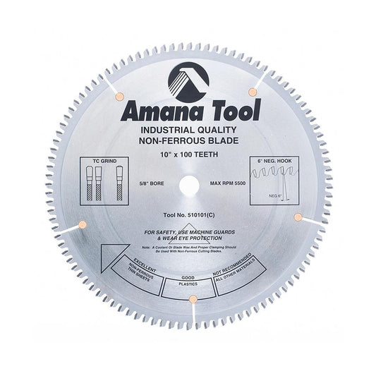 AMANA 510101 10"/100T NON FERROUS TCG GRIND