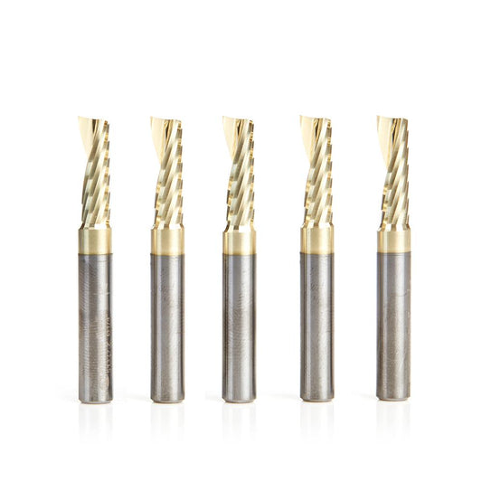 AMANA 51377-Z-5 5 PC 1/4"x1/4"SHK SPIRAL ZrN