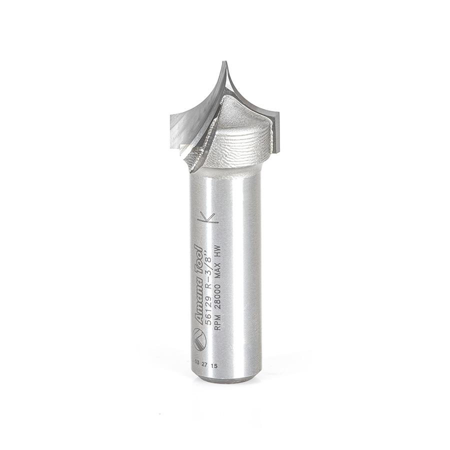 AMANA 56129 POINT/ROUNDOVER 3/8R 1/2"SHK