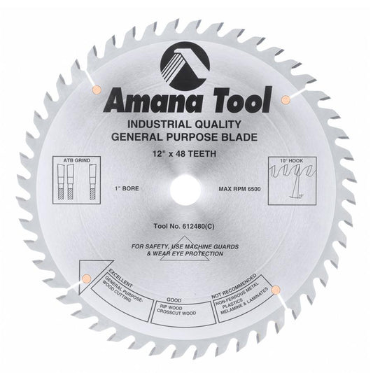 AMANA 612480 12"/48T GENERAL PURPOSE A.T.B.