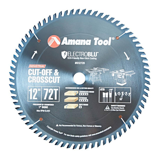 AMANA 612720C 12"/72T CROSS-CUT A.T.B. GRIND