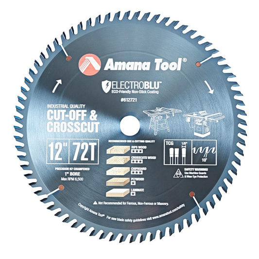 AMANA 612721C 12"/72T CROSS-CUT T.C.G GRIND