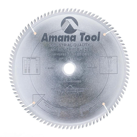 AMANA 612960 12"/96T TRIM SAW A.T.B.GRIND