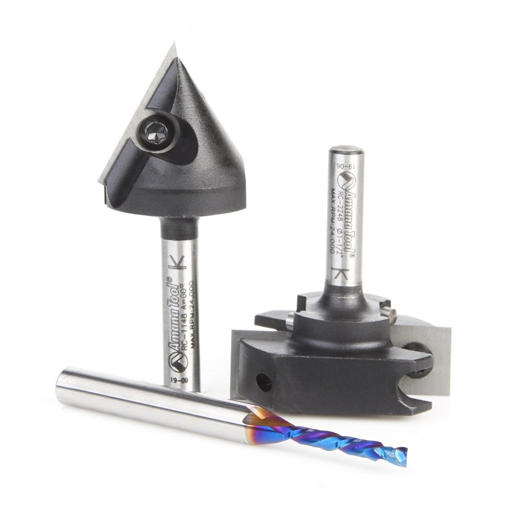 AMANA AMS-268 3PC GENERAL PURPOSE CNC 1/4"SK