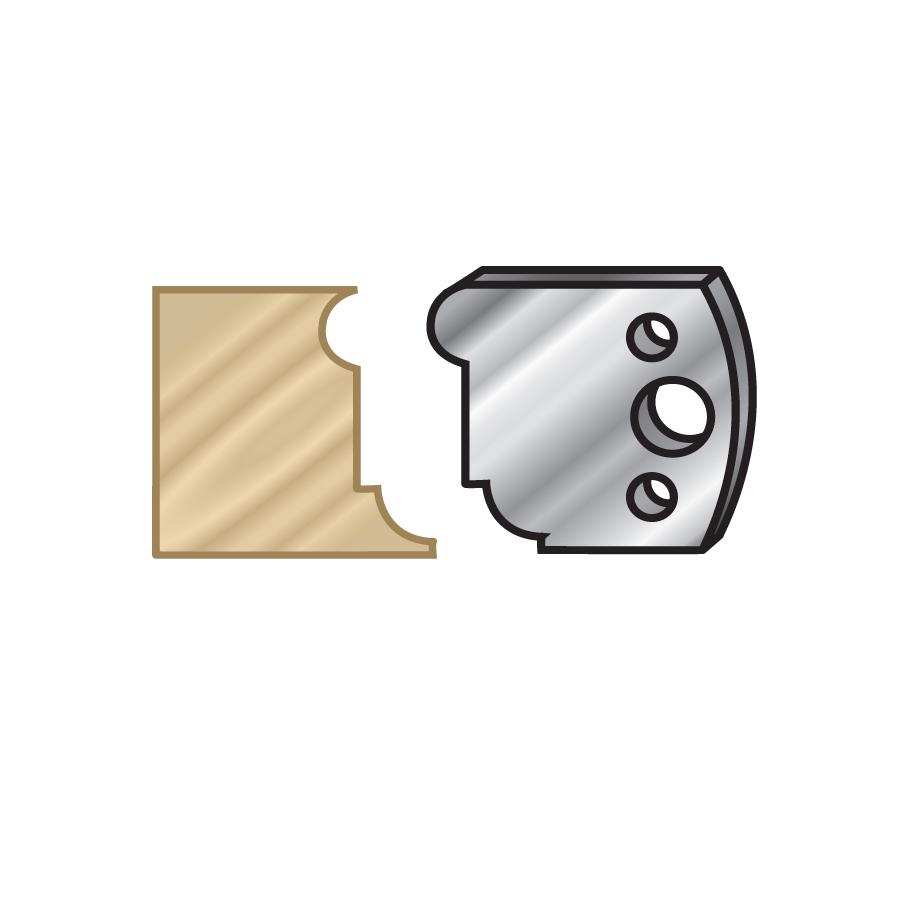 AMANA 64F053 PAIR 40MM SHAPER KNIVES #F53