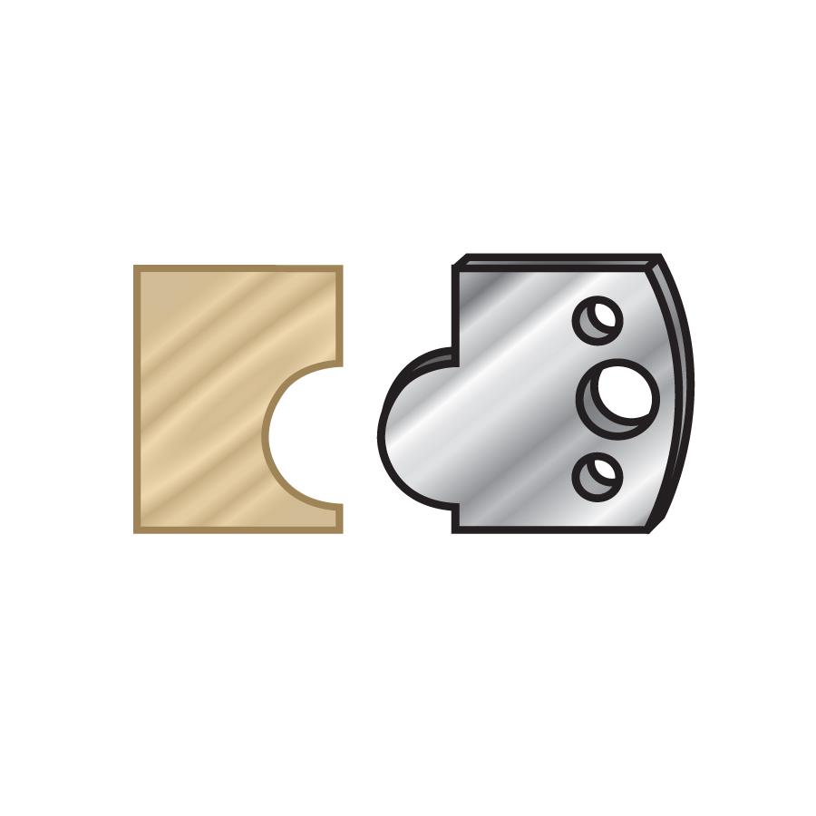 AMANA 64F093 PAIR 40MM SHAPER KNIFES #F93