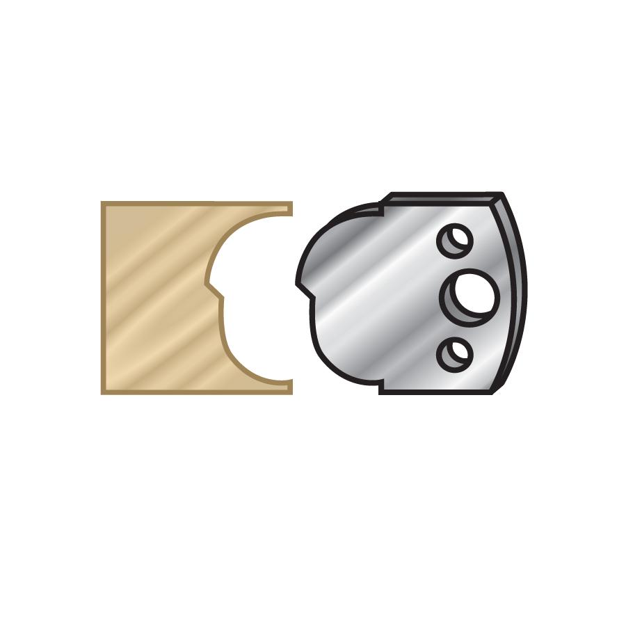 AMANA 64F115 PAIR 40MM SHAPER KNIFES #F115