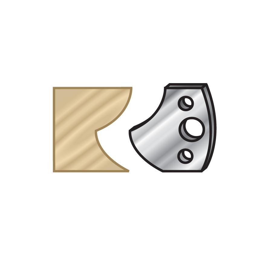 AMANA 64F120 PAIR 40MM SHAPER KNIFES #F120