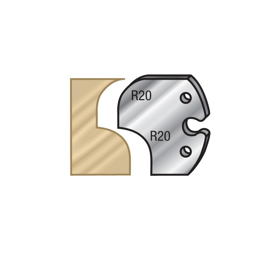 AMANA 66F012 PAIR 60MM SHAPER KNIFES #F6019