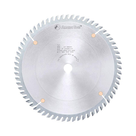 AMANA 686400 8"/64T TRIM SAW A.T.B. GRIND