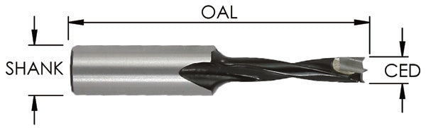BRAD POINT (RIGHT-HAND) – 77MM OAL