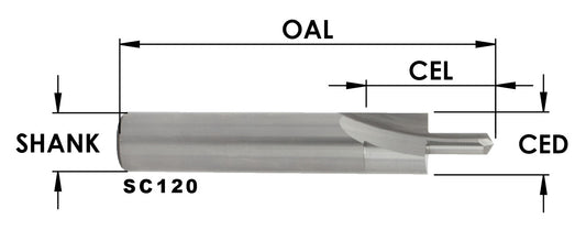 SOLID CARBIDE WOOD SCREW SLOT BITS