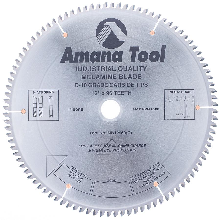 AMANA MB12960 12"/96T MELAMINE BLADE H-ATB