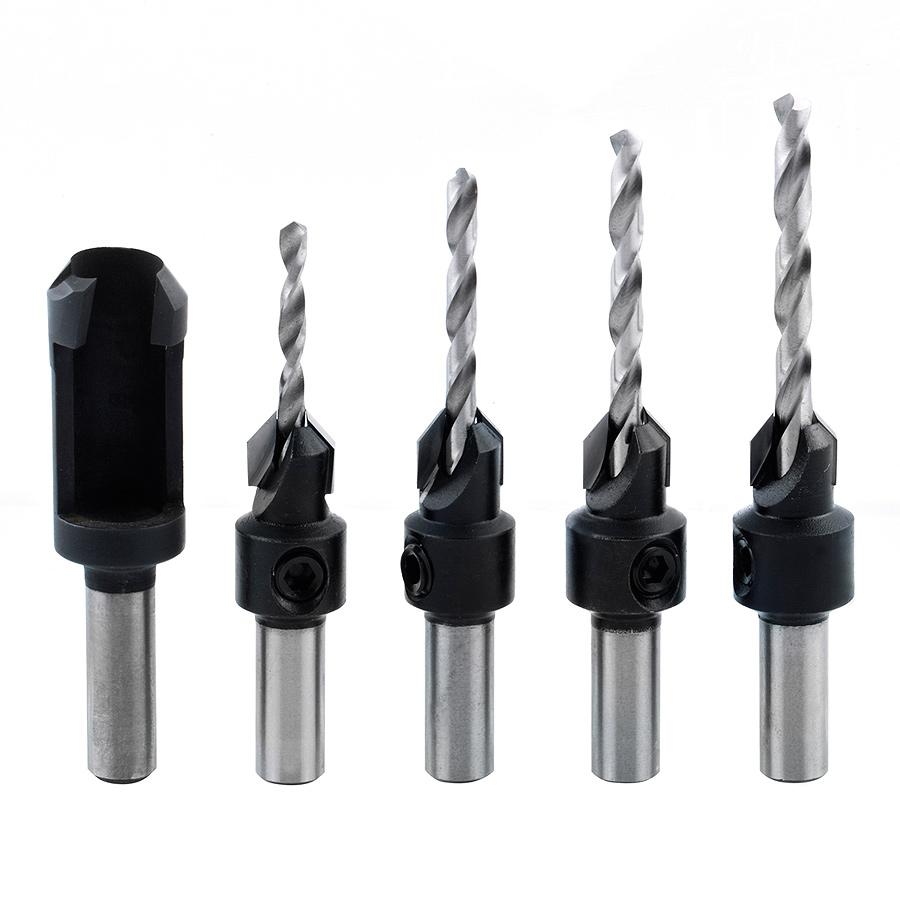 AMANA PS-500 5 PCE PLUG SET W/DRILLS & PLUG