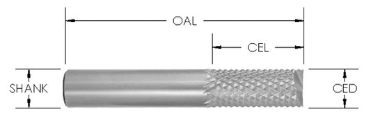 SOLID CARBIDE FIBERGLASS BITS