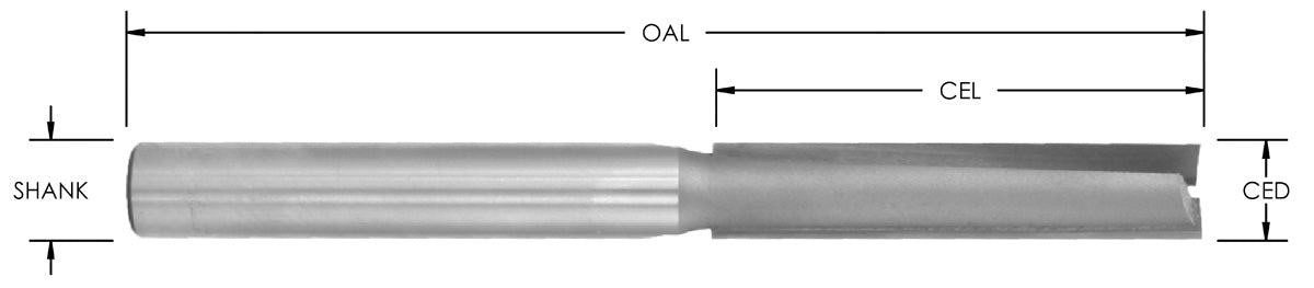 CARBIDE-TIPPED STRAIGHT DOOR LITE BITS