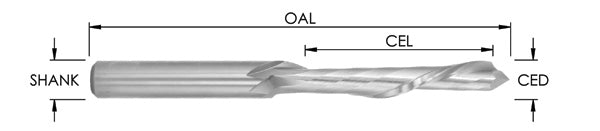 HIGH-SPEED STEEL SPIRAL DOOR BITS