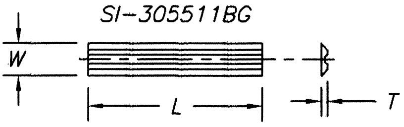 INSERT KNIVES - 2 SIDED BACK GROOVE