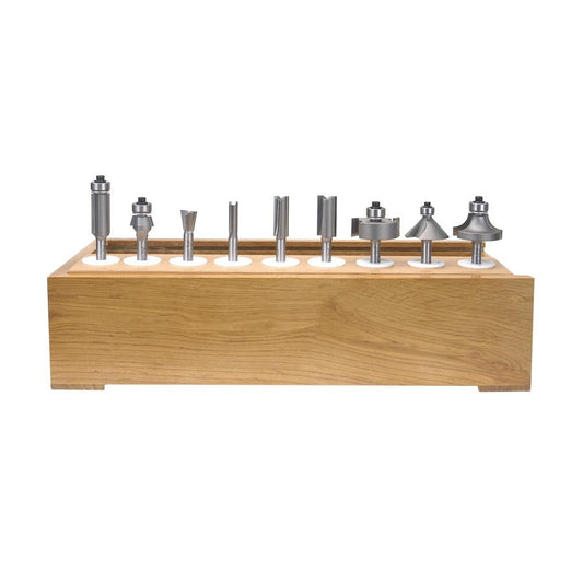 AMANA AMS-111 11-PIECE ROUTER SET 1/4 SHANK