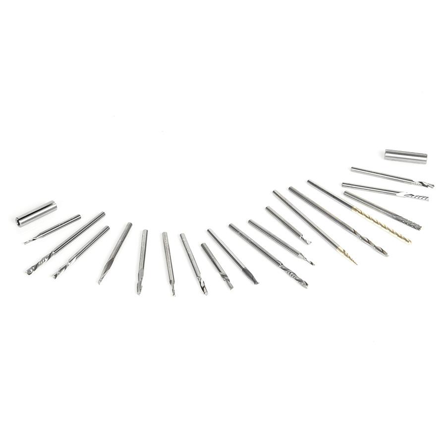 AMANA AMS-173 18PC CNC COLLECTION 1/8SHK SET