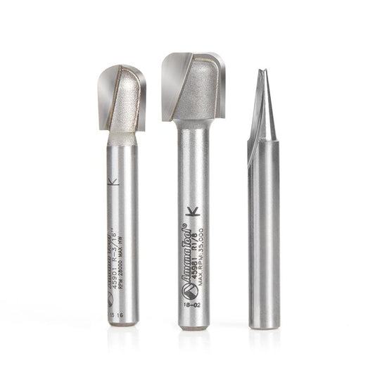 AMANA AMS-186 3PC SIGNMAKING/LETTERING SET