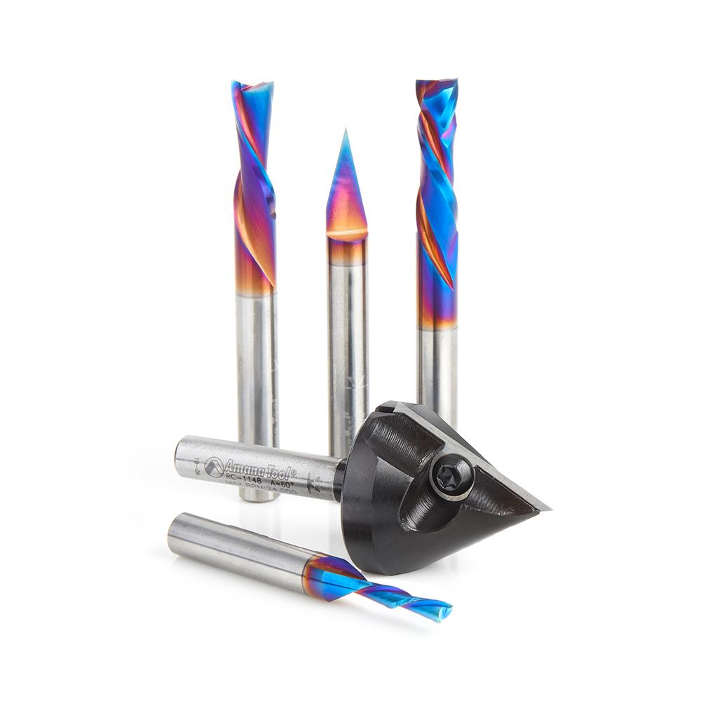 AMANA AMS-231 BLUELINE 5 PCS CNC STARTER SET