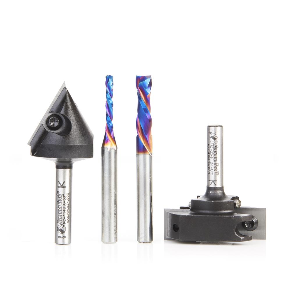 AMANA AMS-269 4PC GENERAL PURPOSE CNC 1/4"SK