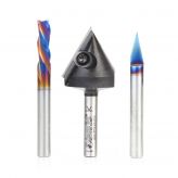 AMANA AMS-275 3PC GENERAL PURPOSE CNC 1/4"SK