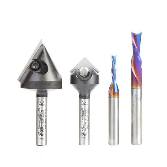 AMANA AMS-277 4PC GENERAL PURPOSE CNC 1/4"SK