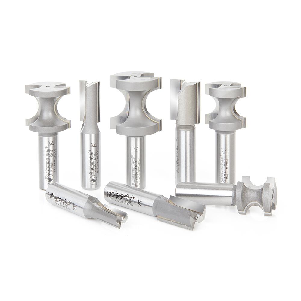 AMANA AMS-407 8 PC STRAIGHT & BULLNOSE SET