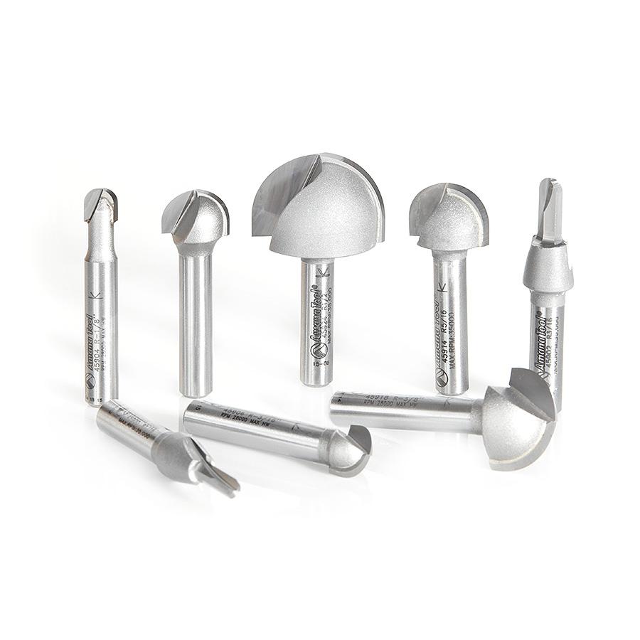 AMANA AMS-420 8-PCS CORE BOX SET 1/4" SHANK