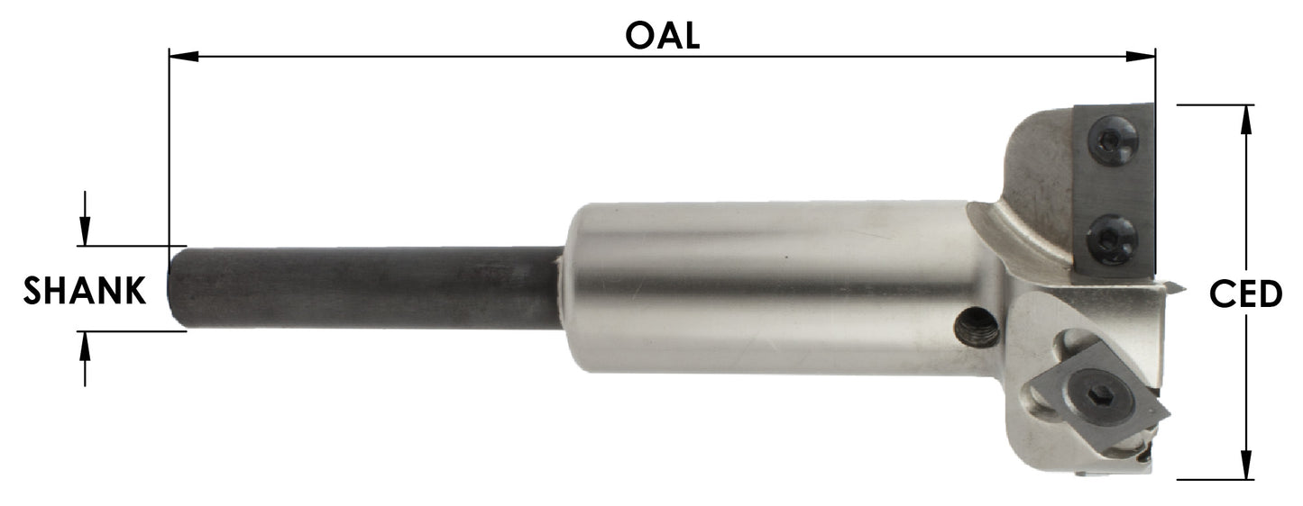 STANDARD REVERSIBLE INSERT KNIVES - 4 SIDED 1 HOLE