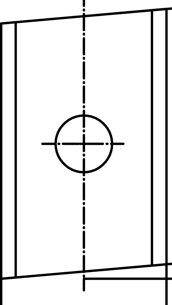 INSERT KNIVES - END ANGLE 1 HOLE