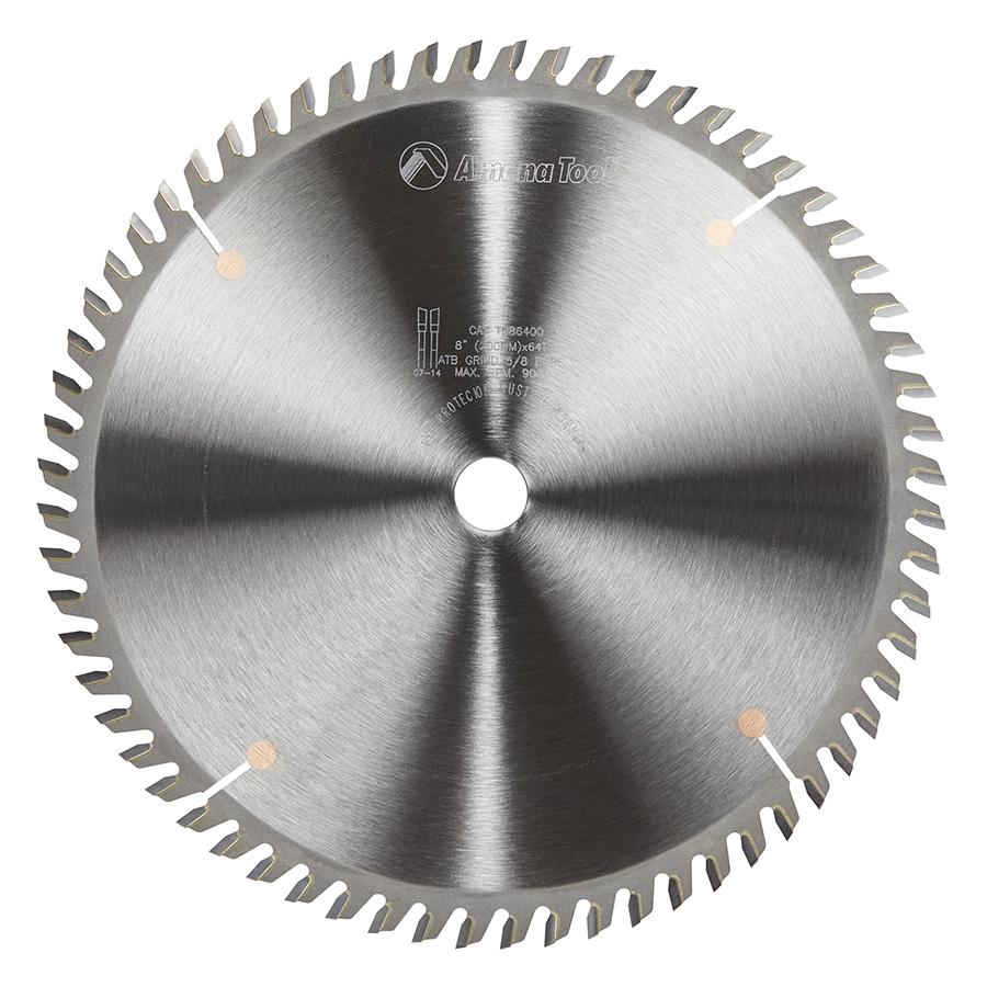 AMANA TB86400 8"/64T THIN KERF A.T.B. GRIND